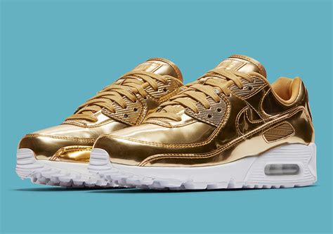 nike air max leather goud heren